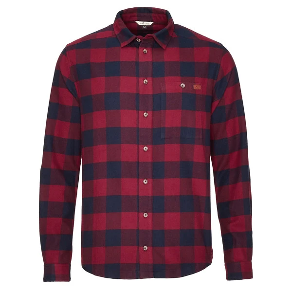 FRILUFTS TINNAHINCH L/S SHIRT Herren Outdoor Hemd CABERNET/DARK SAPPHIRE CHECKED 1 FRILUFTS TINNAHINCH L/S SHIRT Herren Outdoor Hemd CABERNET/DARK SAPPHIRE CHECKED