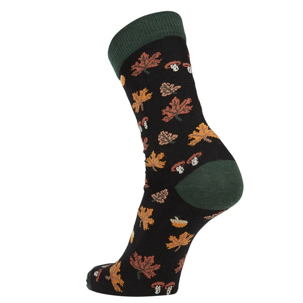 FRILUFTS VILLARRICA AUTUMN LEAVES SOCKS Unisex Freizeitsocken CAVIAR 2 FRILUFTS VILLARRICA AUTUMN LEAVES SOCKS Unisex Freizeitsocken CAVIAR – Bild 2
