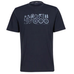 FRILUFTS MATHRAKI PRINTED T-SHIRT Herren Funktionsshirt DARK SAPPHIRE BIKE EQUIPMENT
