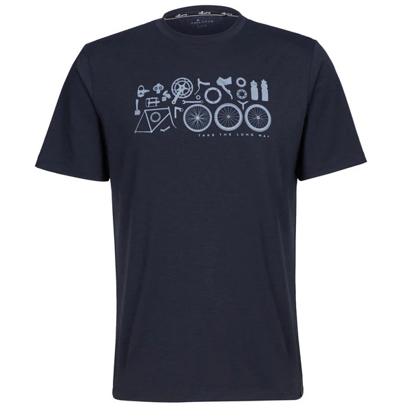 FRILUFTS MATHRAKI PRINTED T-SHIRT Herren Funktionsshirt DARK SAPPHIRE BIKE EQUIPMENT 1 FRILUFTS MATHRAKI PRINTED T-SHIRT Herren Funktionsshirt DARK SAPPHIRE BIKE EQUIPMENT