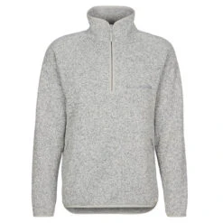 FRILUFTS HAGLEREN KNITTED FLEECE HALFZIP Herren Fleecepullover SILVER BIRCH